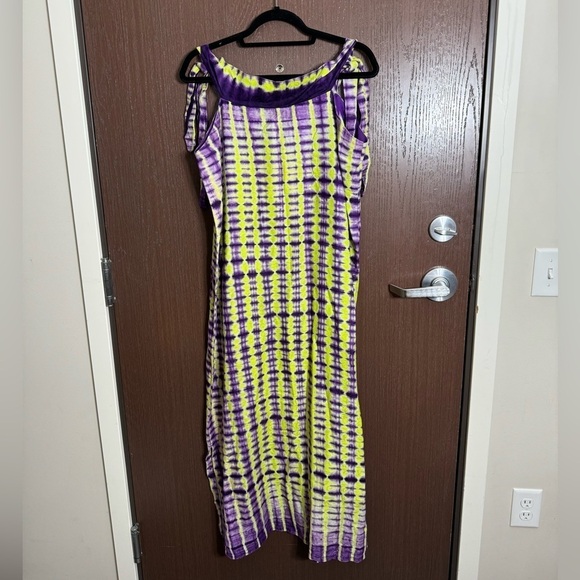 Vintage Handmade Tie Dye Maxi Dress - Picture 2 of 2